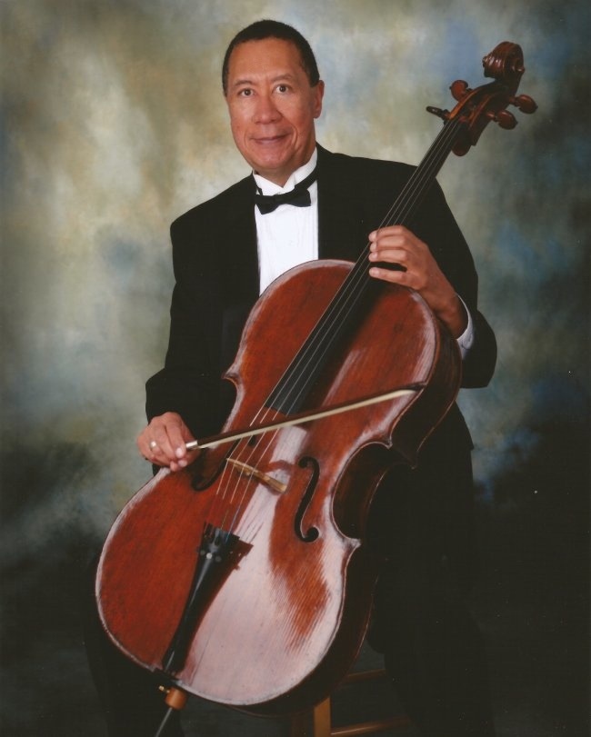 Earl Madison with his cello