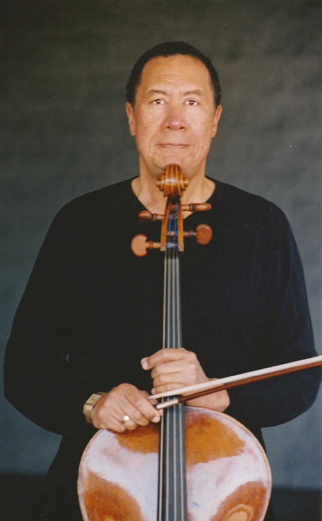 Earl Madison with his cello