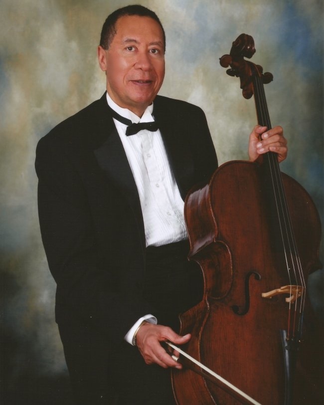 Earl Madison with his cello