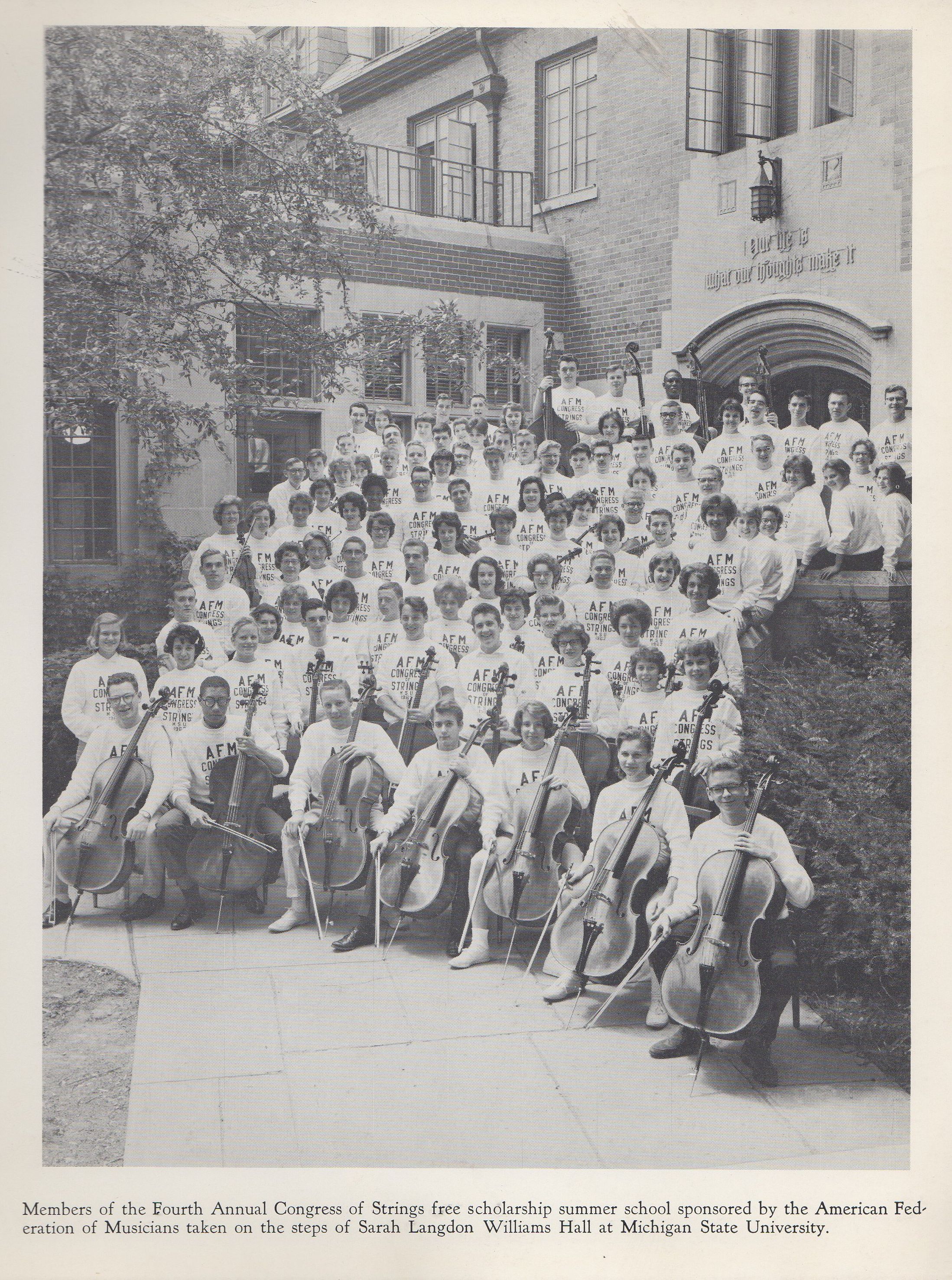 Congress of Strings 1962 Michigan State University