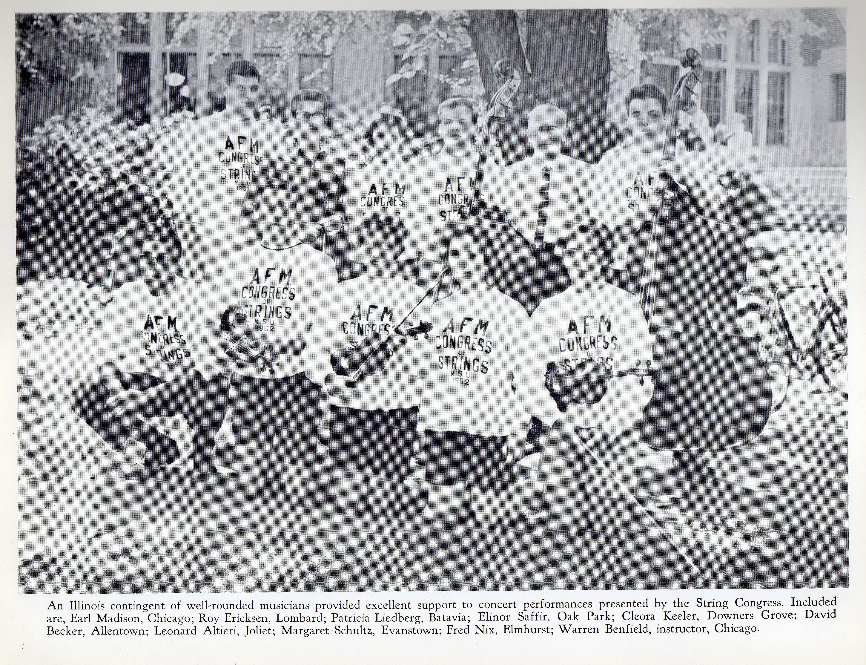 Congress of Strings 1962 Michigan State University